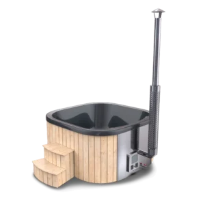 Hot tub Acryl Quadro Deluxe Nordische Fichte - grau