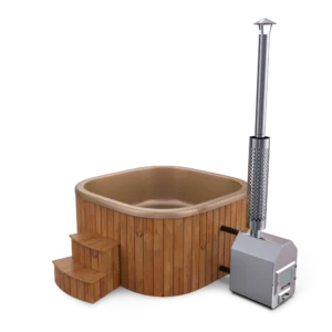 Hot tub Acryl Quadro External ThermoWood - gold